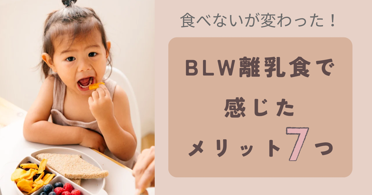 「食べない」が変わった！BLW（赤ちゃん主導の離乳食）で感じた7つのメリット